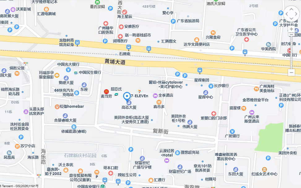 高志大厦（Raylliant 亮声音乐厅）位置示意图